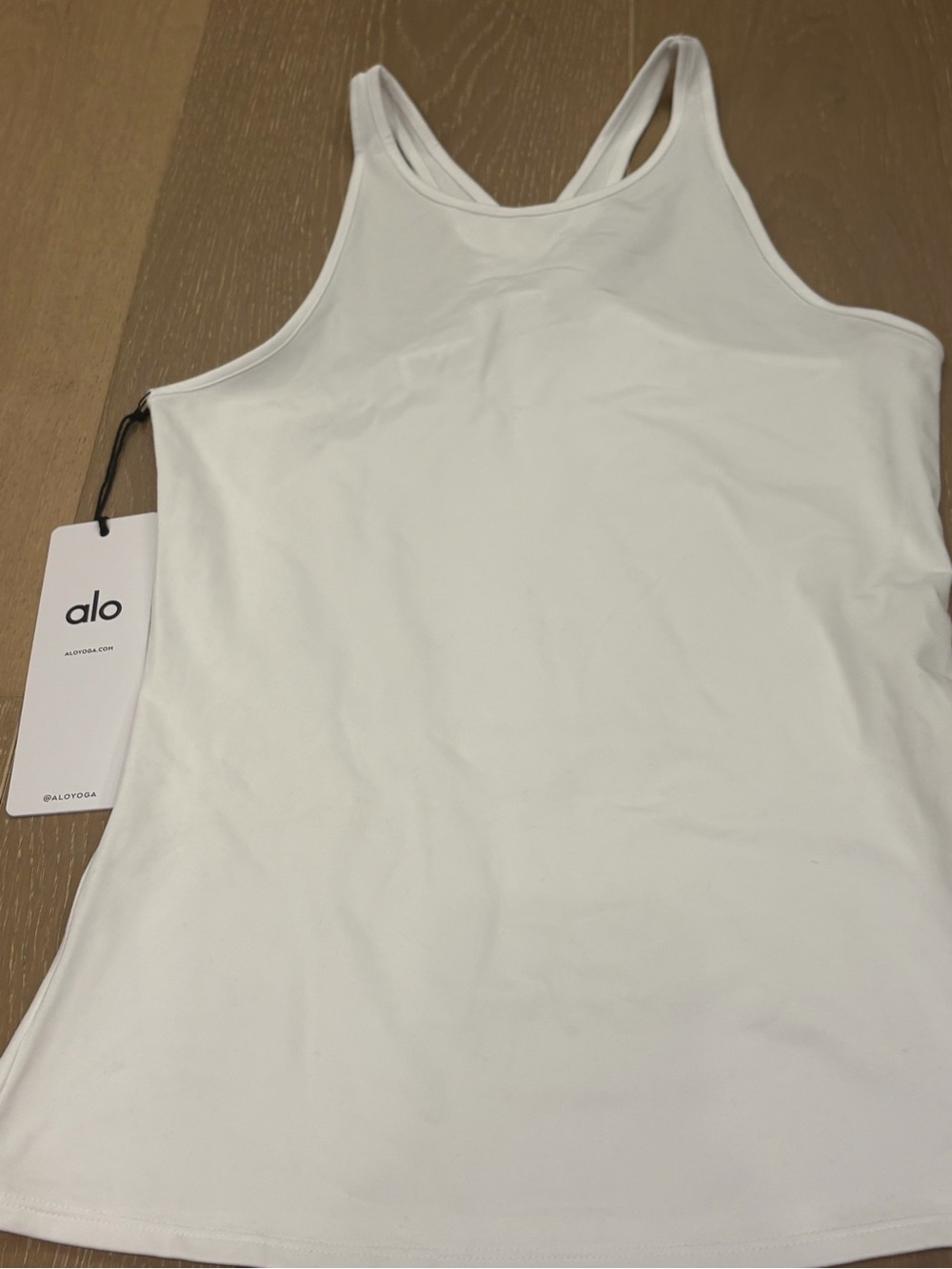 ALO Yoga White Racerback Select Tank
